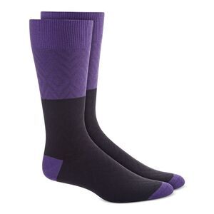 ALFATECH BY ALFANI Mens Purple Moisture Wicking Seamless Casual Crew Socks 7-12
